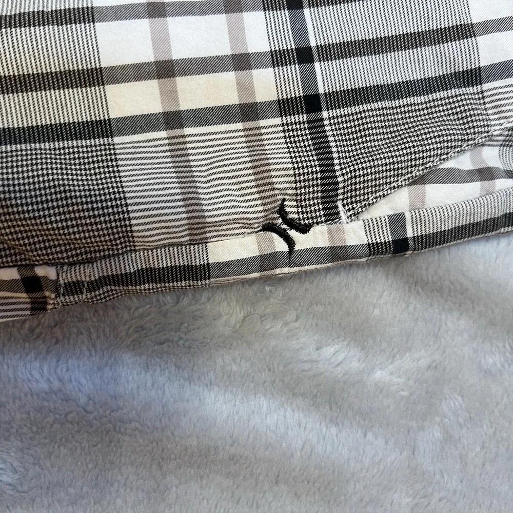 Hurley Plaid Cargo Shorts Mens Size 32 Cotton Blend‎